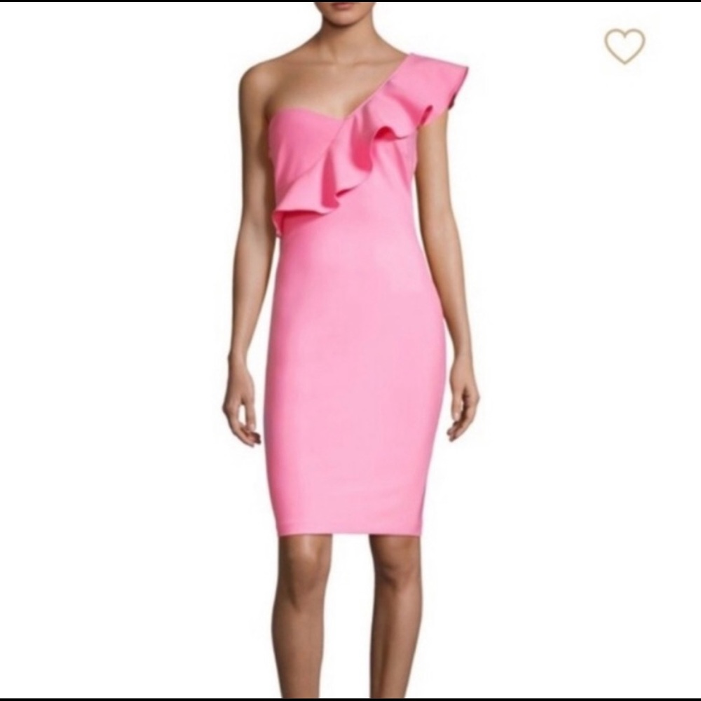 Likely NYC Joslin One Shoulder Ruffle Dress